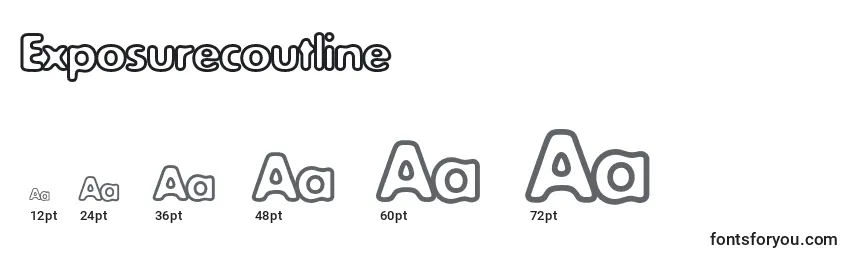 Exposurecoutline Font Sizes