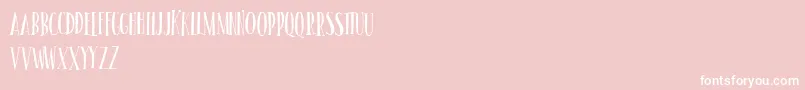 SundanceDancePersonalUse Font – White Fonts on Pink Background