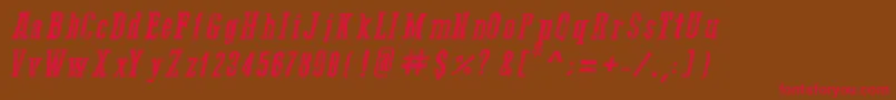 Go2OldWesternItalic Font – Red Fonts on Brown Background