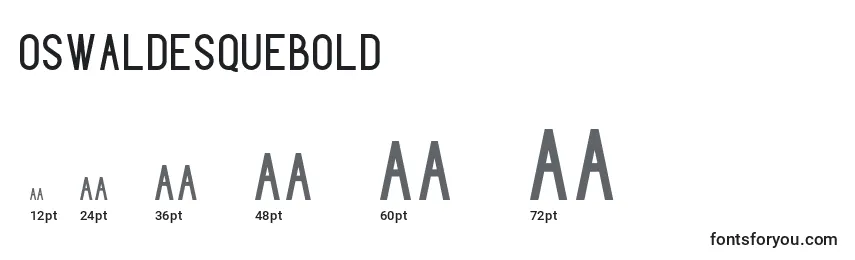 OswaldesqueBold Font Sizes