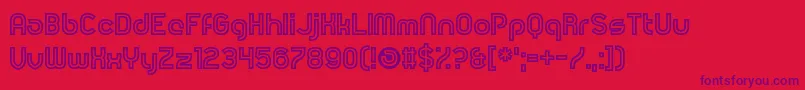 RevolutionWillBeHypnotised Font – Purple Fonts on Red Background