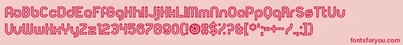 RevolutionWillBeHypnotised Font – Red Fonts on Pink Background