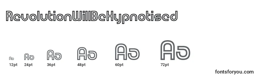 RevolutionWillBeHypnotised Font Sizes