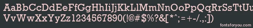 RockneyRegular Font – Pink Fonts on Black Background