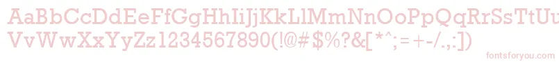 RockneyRegular Font – Pink Fonts on White Background