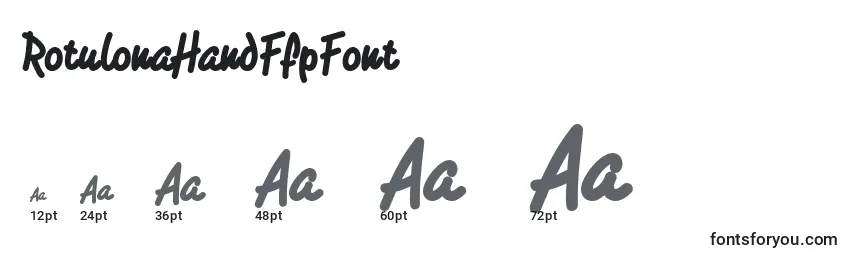 Größen der Schriftart RotulonaHandFfpFont