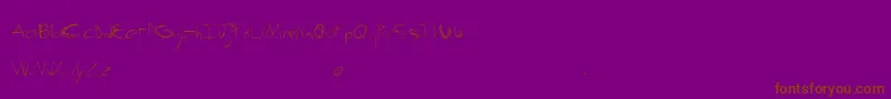 ScrewThis Font – Brown Fonts on Purple Background