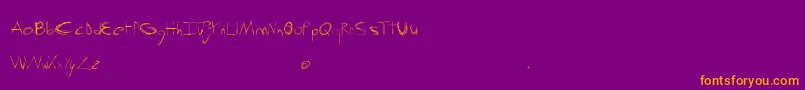 ScrewThis Font – Orange Fonts on Purple Background