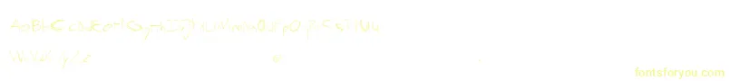 ScrewThis Font – Yellow Fonts on White Background