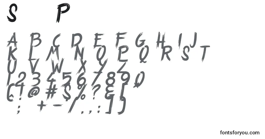 Шрифт StrangePath – алфавит, цифры, специальные символы
