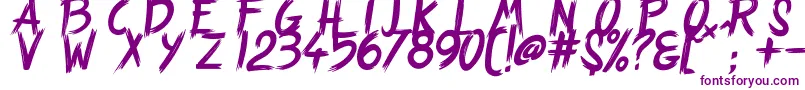 StrangePath Font – Purple Fonts on White Background
