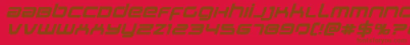 Stareagleexpandboldital Font – Brown Fonts on Red Background