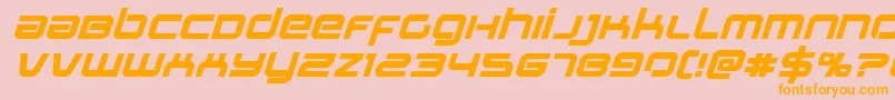 Stareagleexpandboldital Font – Orange Fonts on Pink Background