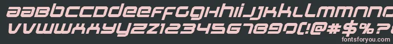 Stareagleexpandboldital Font – Pink Fonts on Black Background