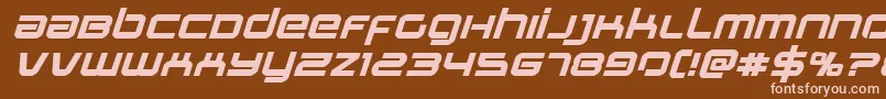 Stareagleexpandboldital Font – Pink Fonts on Brown Background