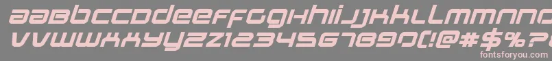Stareagleexpandboldital Font – Pink Fonts on Gray Background