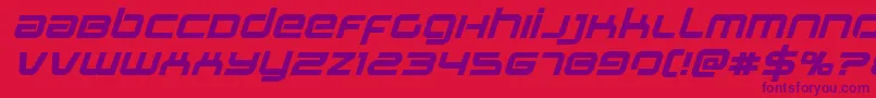 Stareagleexpandboldital Font – Purple Fonts on Red Background