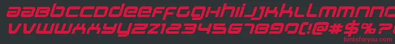 Stareagleexpandboldital Font – Red Fonts on Black Background