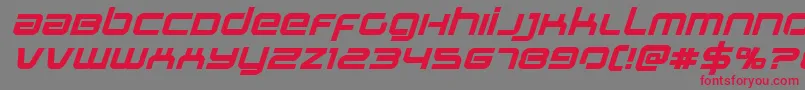 Шрифт Stareagleexpandboldital – красные шрифты на сером фоне