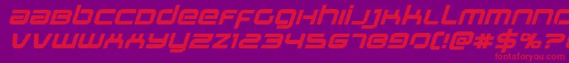 Stareagleexpandboldital Font – Red Fonts on Purple Background