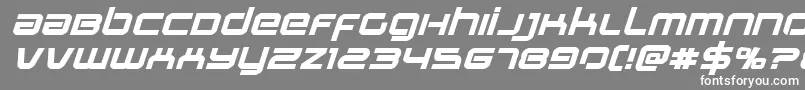 Stareagleexpandboldital Font – White Fonts on Gray Background