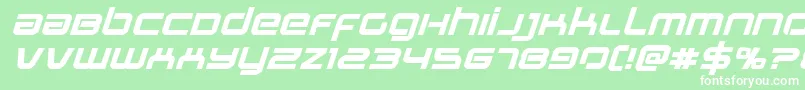 Stareagleexpandboldital Font – White Fonts on Green Background