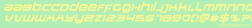 Stareagleexpandboldital Font – Yellow Fonts on Green Background