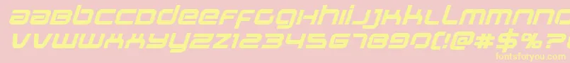 Stareagleexpandboldital Font – Yellow Fonts on Pink Background