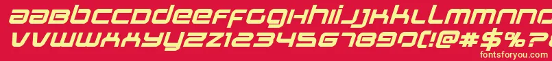 Stareagleexpandboldital Font – Yellow Fonts on Red Background