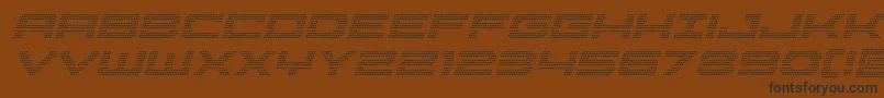 Pocketballcondital-Schriftart – Schwarze Schriften auf braunem Hintergrund