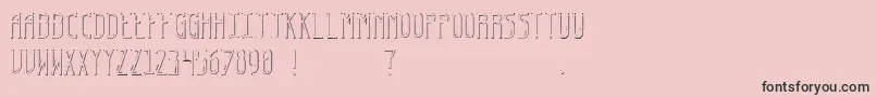 EspyFont Font – Black Fonts on Pink Background