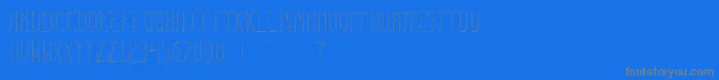 EspyFont Font – Gray Fonts on Blue Background