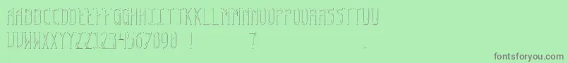 EspyFont Font – Gray Fonts on Green Background