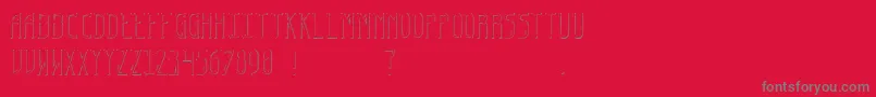 EspyFont Font – Gray Fonts on Red Background