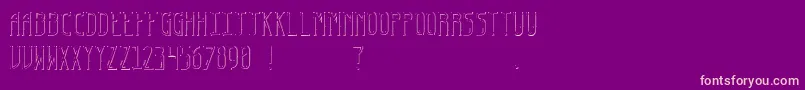 EspyFont Font – Pink Fonts on Purple Background