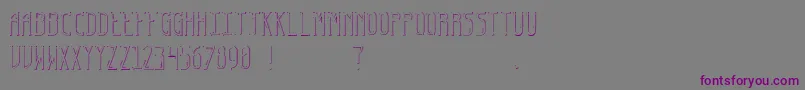 EspyFont Font – Purple Fonts on Gray Background