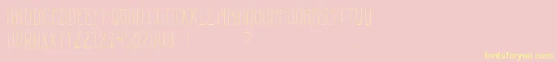 EspyFont Font – Yellow Fonts on Pink Background