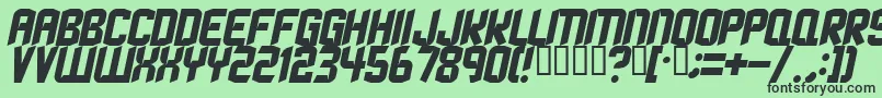 Strangephenomena ffy Font – Black Fonts on Green Background