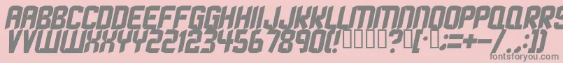 Strangephenomena ffy Font – Gray Fonts on Pink Background