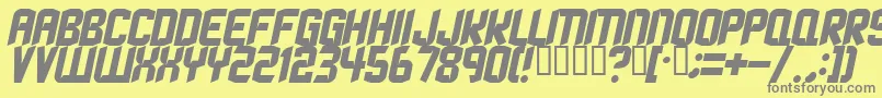 Strangephenomena ffy Font – Gray Fonts on Yellow Background