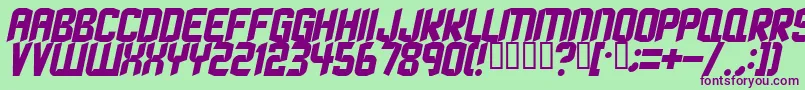 Strangephenomena ffy Font – Purple Fonts on Green Background