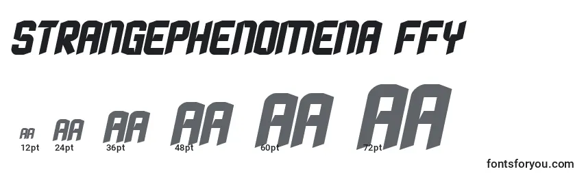 Strangephenomena ffy Font Sizes