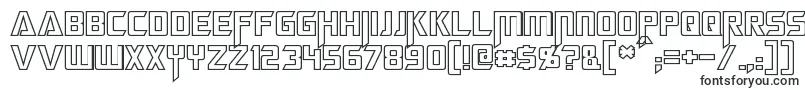 MegatronHollow Font – Very wide Fonts