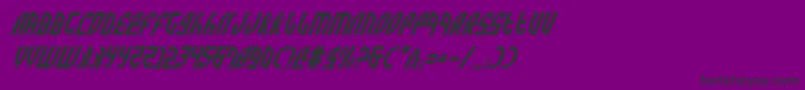 ZoneRiderItalic Font – Black Fonts on Purple Background