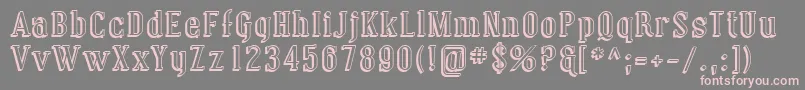 Sfcovingtonshadow Font – Pink Fonts on Gray Background
