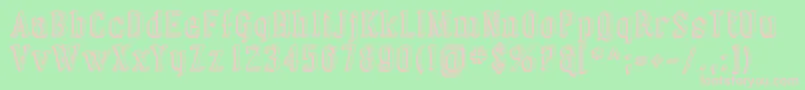 Шрифт Sfcovingtonshadow – розовые шрифты на зелёном фоне