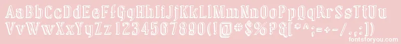 Sfcovingtonshadow Font – White Fonts on Pink Background