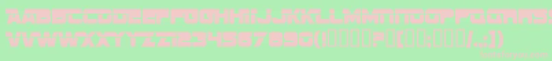 SfSportsNightAltupright Font – Pink Fonts on Green Background