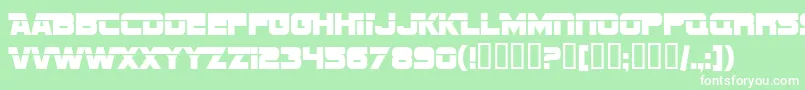 SfSportsNightAltupright Font – White Fonts on Green Background