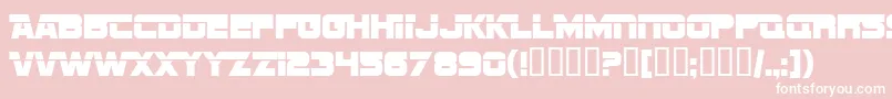 SfSportsNightAltupright Font – White Fonts on Pink Background